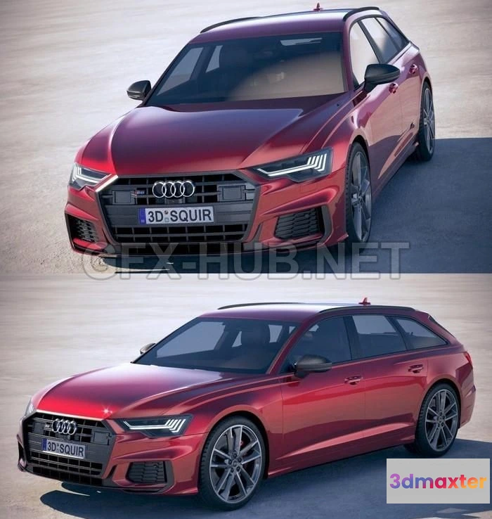 1206176 - CAR - Audi S6 Avant 2020 3D Model
