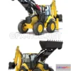 1206194 - CAR - Backhoe Loader 3D Model