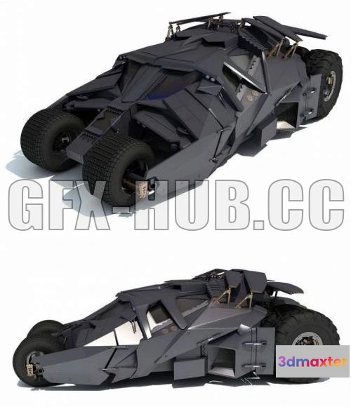 1206196 - CAR - Batman Tumbler Batmobile 3D Model