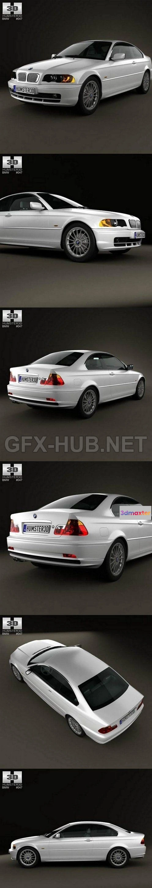 1206234 - CAR - BMW 3 Series compact 2004  3D Model