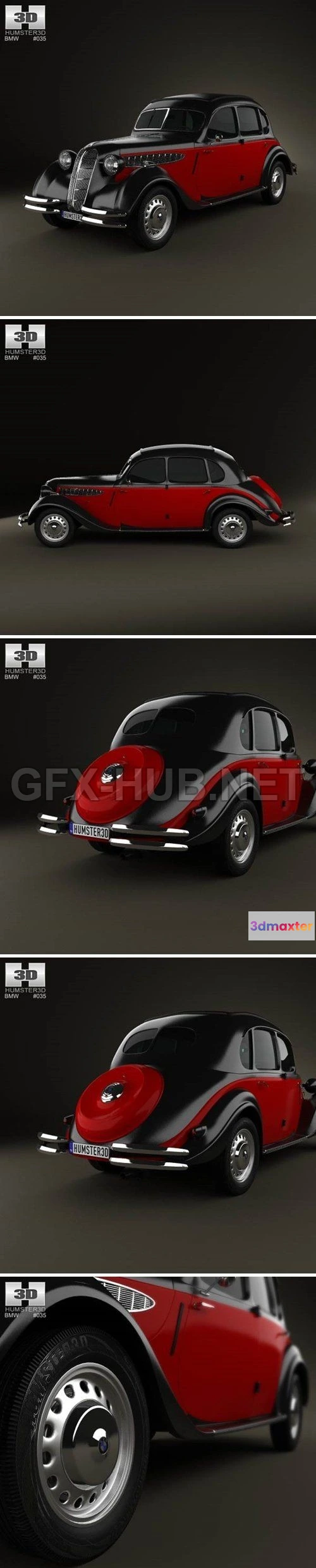1206248 - CAR - BMW 326 1941  3D Model