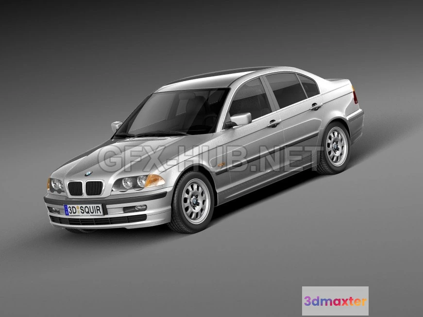 1206252 - CAR - BMW 3-series e46 1998-2001 sedan 3D Model