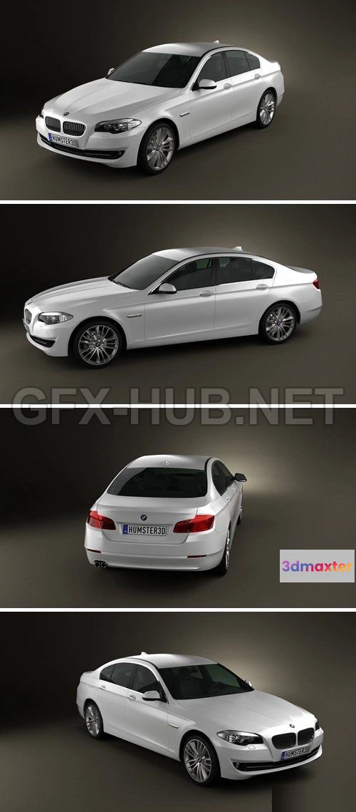 1206258 - CAR - BMW 5 series sedan 2011  3D Model