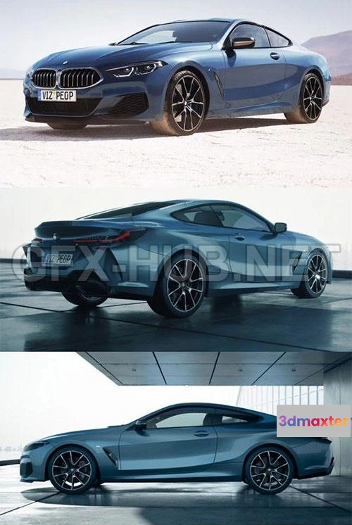 1206272 - CAR - BMW 8 Series 2019 3D Model