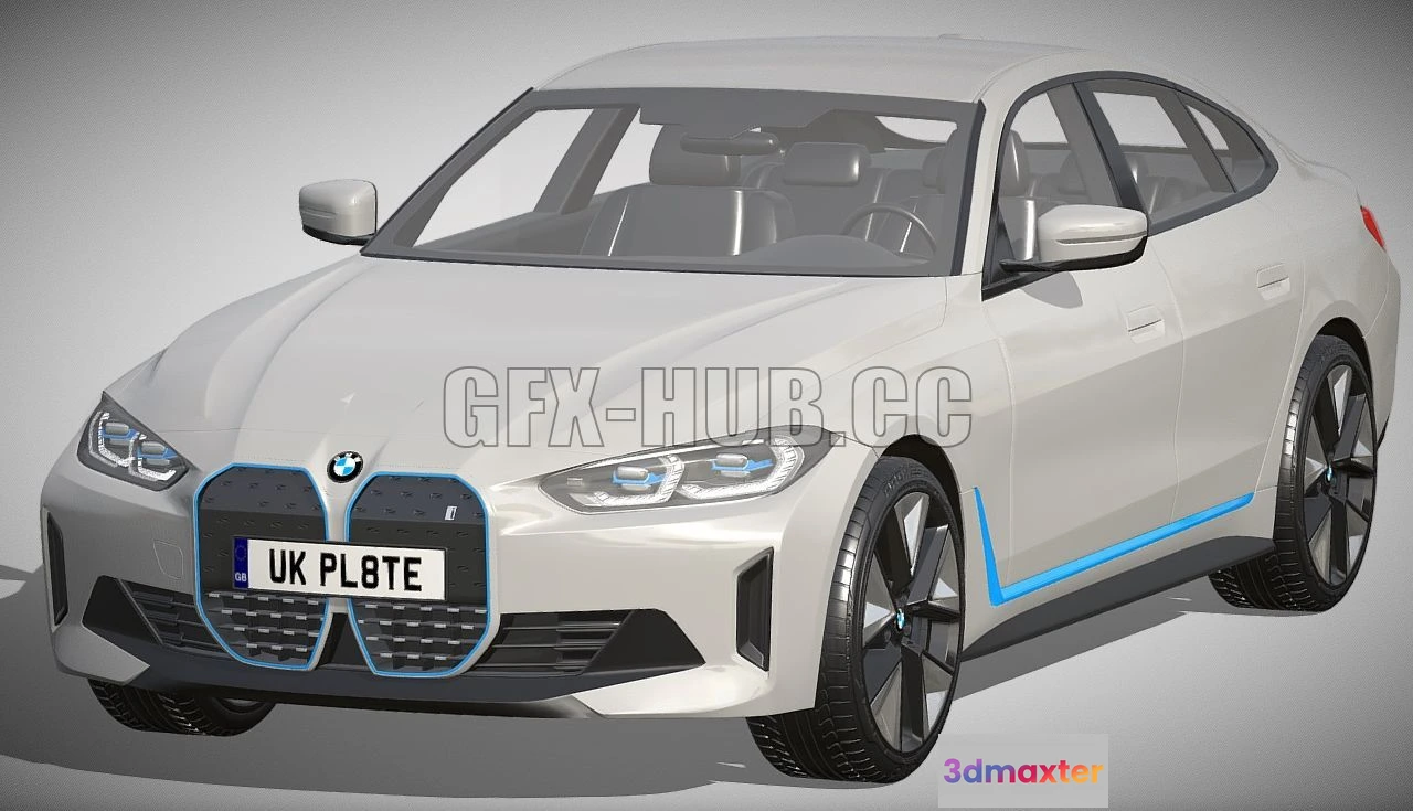 1206282 - CAR - Bmw i4 3D Model