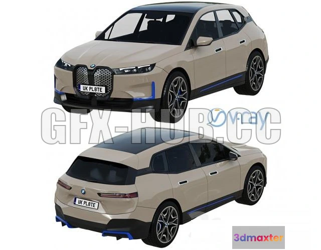 1206288 - CAR - BMW IX crossover 3D Model