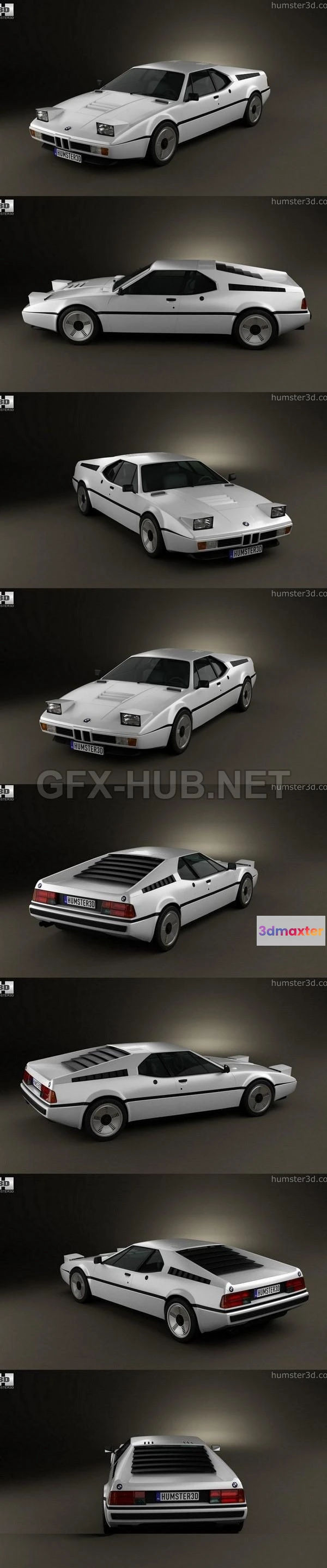 1206294 - CAR - BMW M1 1978  3D Model