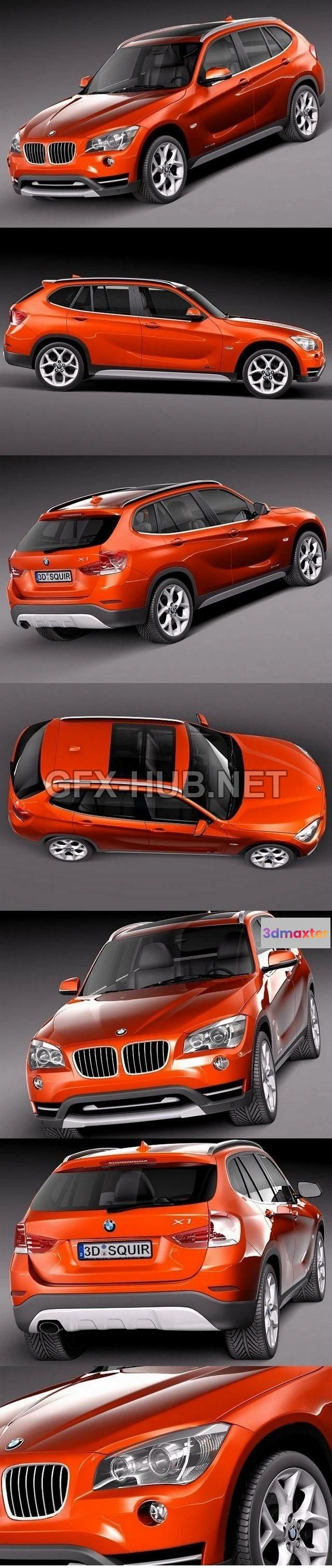 1206330 - CAR - BMW X1 2013  3D Model