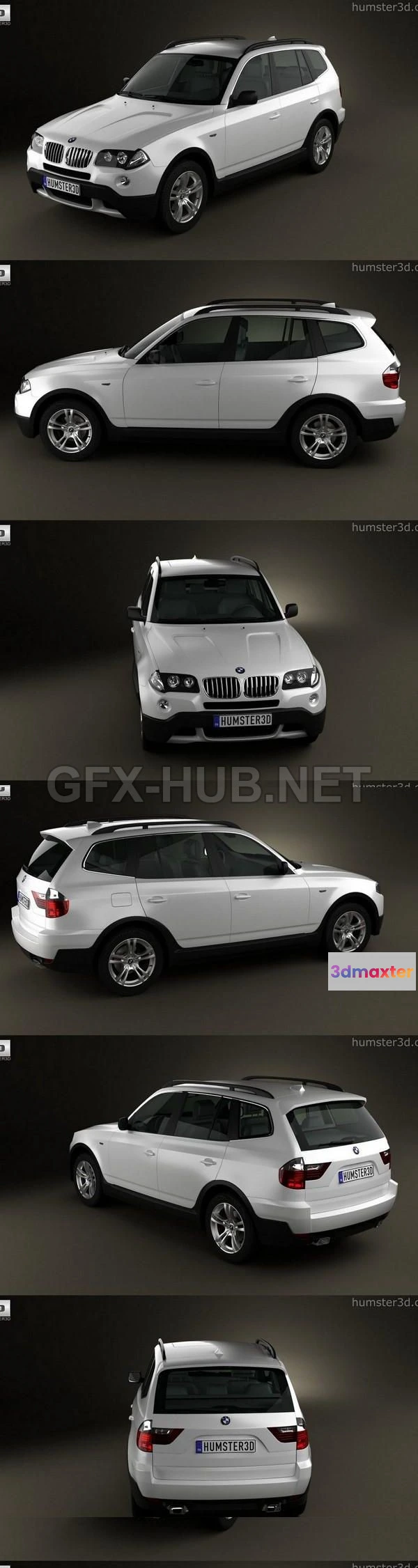 1206334 - CAR - BMW X3 (E83) 2003  3D Model