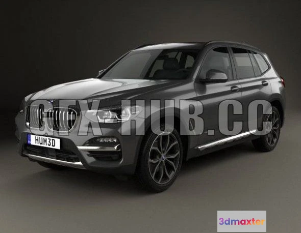 1206336 - CAR - BMW X3 (G01) xLine with HQ interior 2020 3D Model