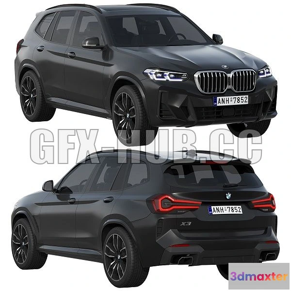 1206338 - CAR - BMW X3 2022 3D Model