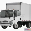 1206362 - CAR - Box Truck Isuzu NPR 2018 Rigged 3D Model