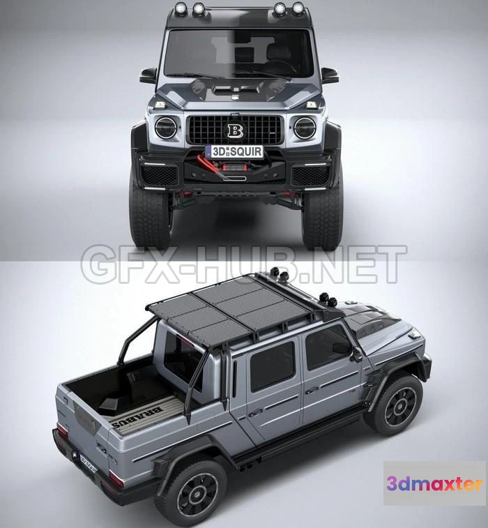 1206366 - CAR - Brabus 800 Adventure XLP 2020 3D Model