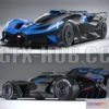 1206368 - CAR - Bugatti Bolide Concept Car 2020 3D Model