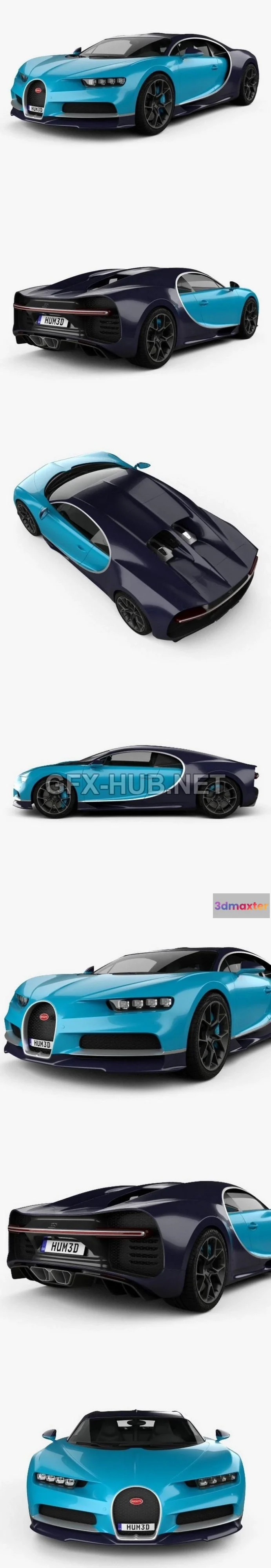 1206374 - CAR - Bugatti Chiron 2017 3D Model