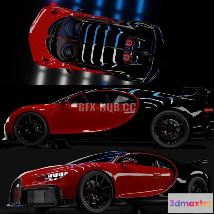 1206386 - CAR - Bugatti supercar 3D Model