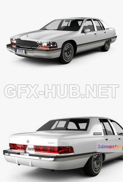 1206404 - CAR - Buick Roadmaster sedan 1991  3D Model