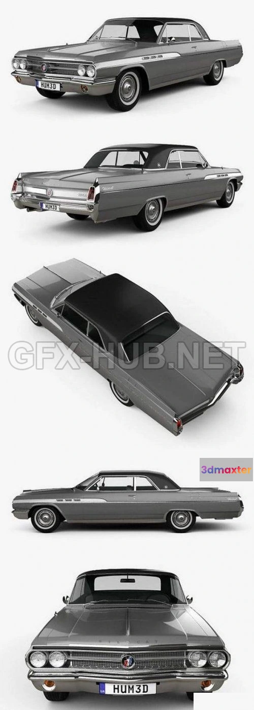 1206408 - CAR - Buick Wildcat convertible 1963 3D Model