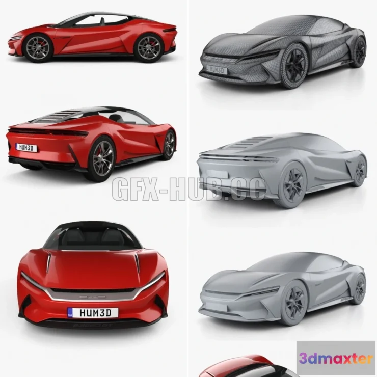 1206414 - CAR - BYD e-SEED GT 2022 3D Model