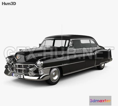 1206416 - CAR - Cadillac 75 sedan 1953  3D Model