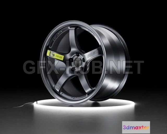 1206454 - CAR - Car wheel Gram LIGHTS 57CR 3D Model