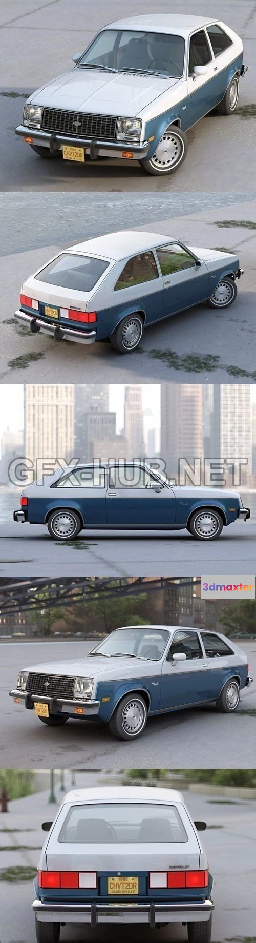 1206466 - CAR - Chevette 2 door 1980 3D Model