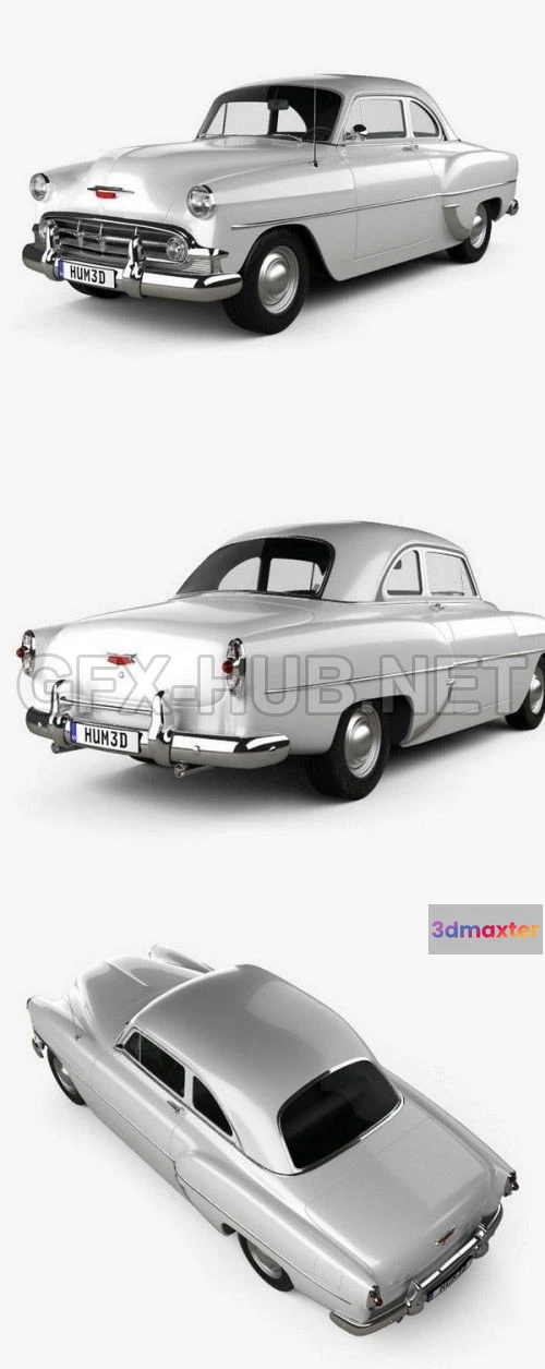 1206472 - CAR - Chevrolet 210 Club Coupe 1953  3D Model