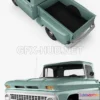 1206484 - CAR - Chevrolet C10 (K10) 1963  3D Model