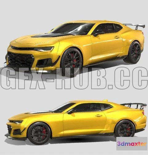 1206500 - CAR - Chevrolet Camaro ZL1 1LE 2021 3D Model