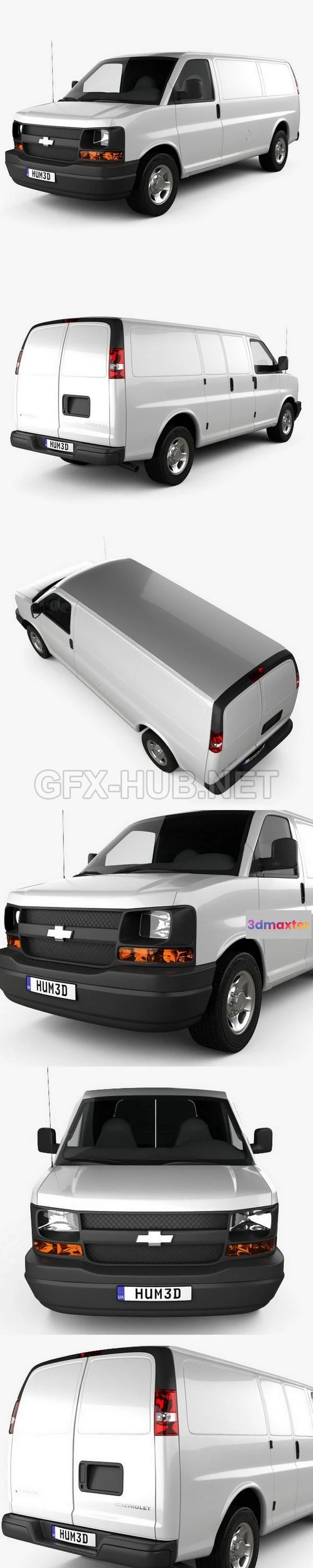 1206536 - CAR - Chevrolet Express Panel Van 2003  3D Model