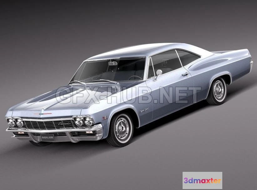 1206542 - CAR - Chevrolet Impala 1965 3D Model