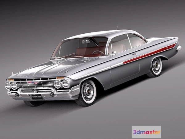 1206544 - CAR - Chevrolet Impala Coupe 1961 3D Model