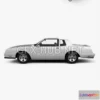1206558 - CAR - Chevrolet Monte Carlo SS 1986  3D Model