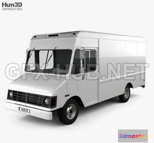 1206564 - CAR - Chevrolet P30 Van 1995 3D Model