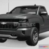 1206574 - CAR - Chevrolet Silverado LT Z71 Regular Cab GMTK2 Long Box 2016 3D Model