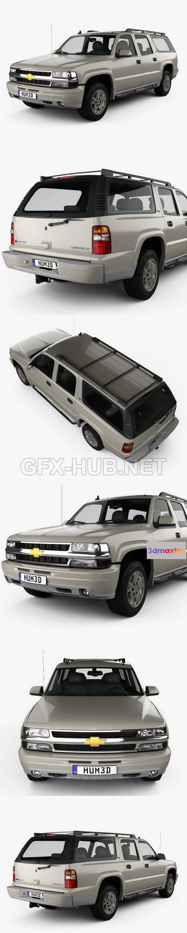 1206582 - CAR - Chevrolet Suburban LT 2005  3D Model