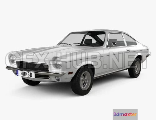 1206584 - CAR - Chevrolet Vega hatchback 1971 3D Model