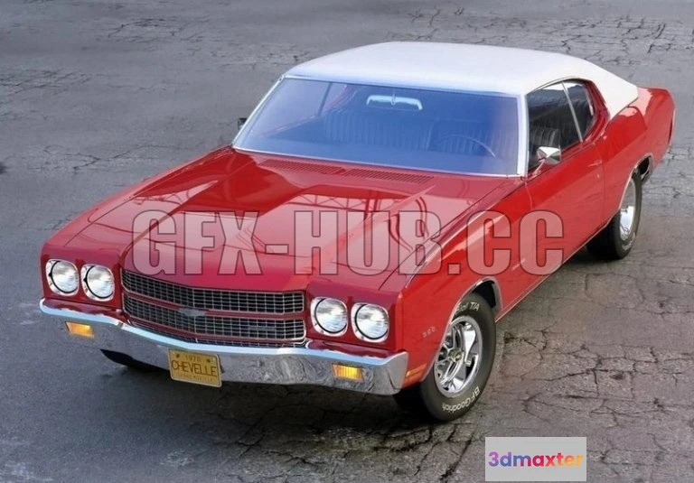 1206586 - CAR - Chevy Chevelle 1970 3D Model