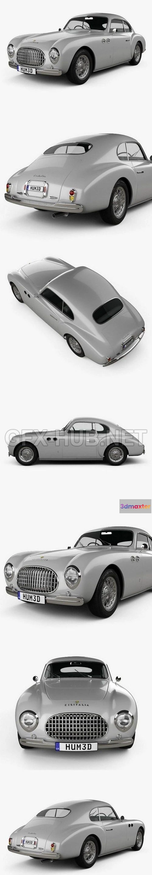 1206594 - CAR - Cisitalia 202 1946  3D Model