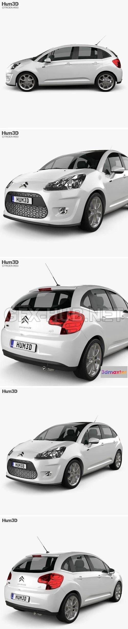 1206598 - CAR - Citroen C3 2010  3D Model