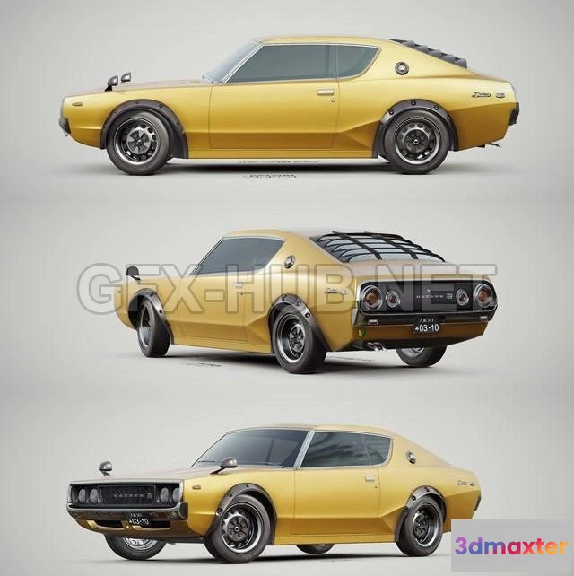 1206642 - CAR - Datsun 240k GT 1973 3D Model