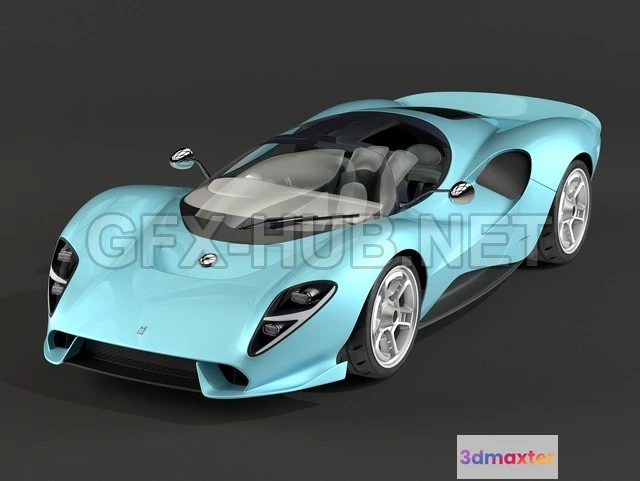 1206646 - CAR - De Tomaso P72  3D Model