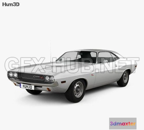 1206662 - CAR - Dodge Challenger 1970  3D Model