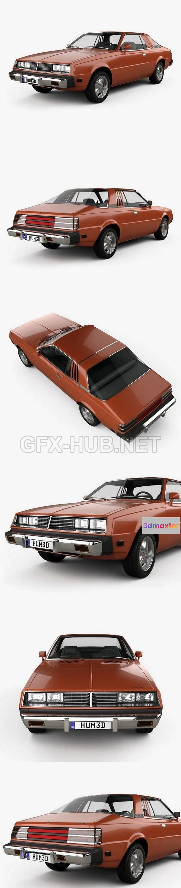 1206664 - CAR - Dodge Challenger 1978  3D Model