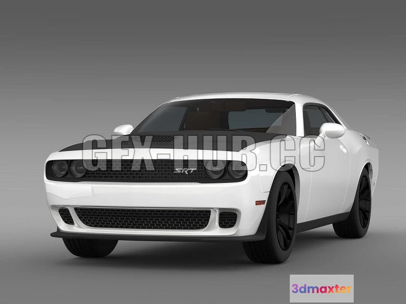 1206670 - CAR - Dodge Challenger SRT Hellcat Supercharged LC 2015 3D Model