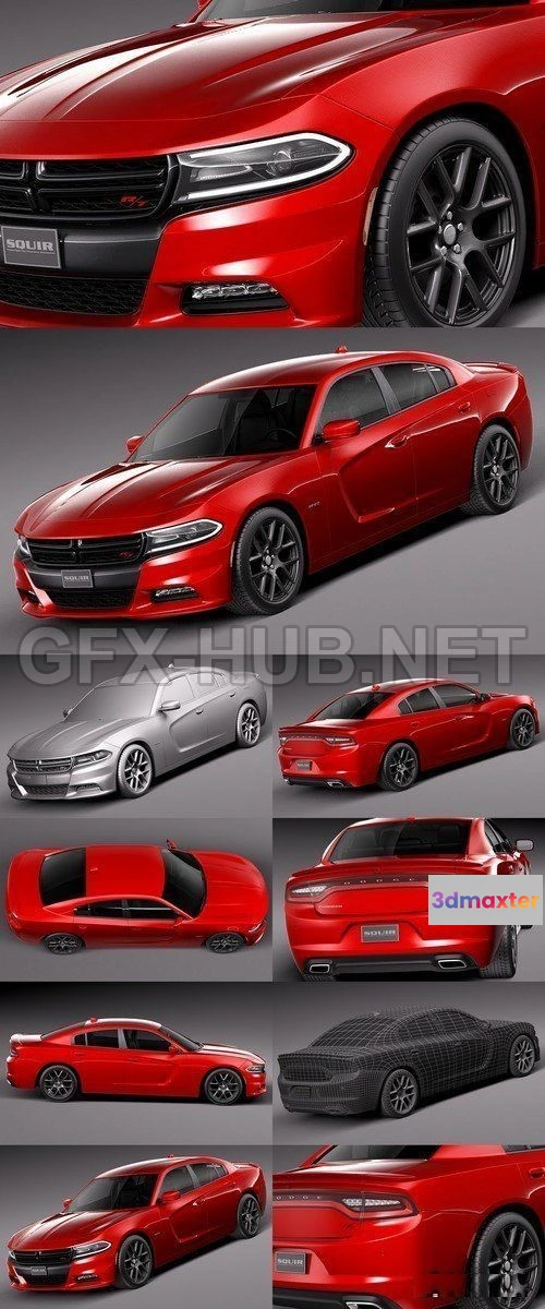 1206678 - CAR - Dodge Charger 2015  3D Model