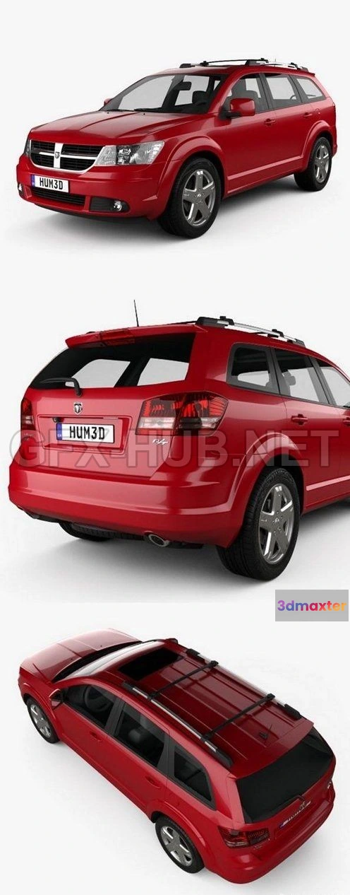 1206692 - CAR - Dodge Journey RT 2009  3D Model