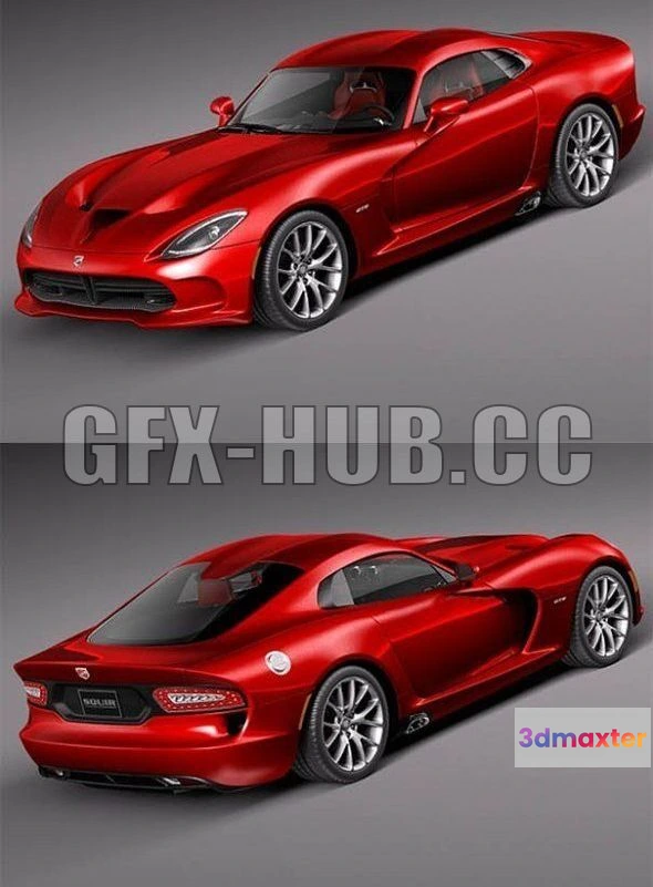 1206712 - CAR - Dodge Viper GTS 2013 3D Model