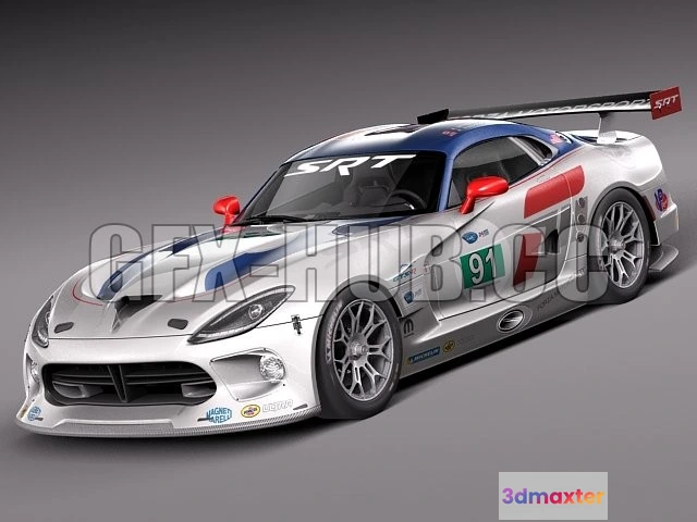 1206714 - CAR - Dodge Viper GTS-R 2013 Race car 3D Model