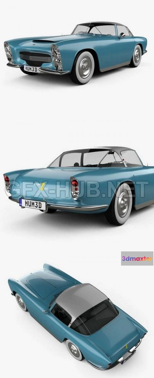 1206716 - CAR - Dodge Zeder Z-250 1953  3D Model